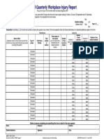 MHSR Quarterly Workplace Injury Report