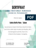 Modern Sertifikatof Participation