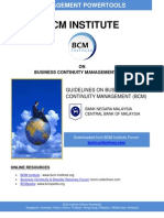 Bank Negara Malaysia BCM Guidelines 2008