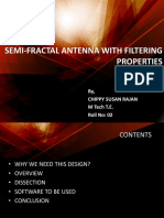 Semi-Fractal Antenna With Filtering Properties