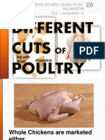 Different Cuts of Poultry