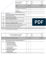 Check List Audit Internal Integrated ISO-IATF