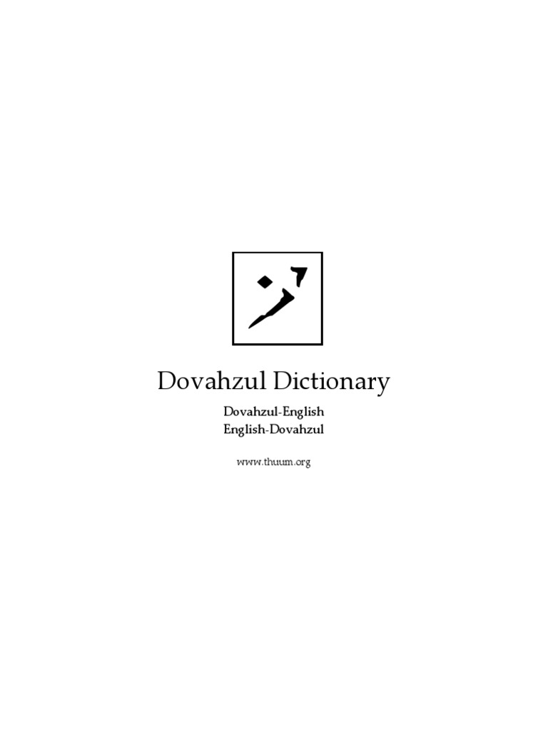 Dovahzul Dictionary: Skyrim Language Guide | PDF