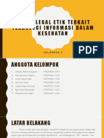 KASUS LEGAL ETIK TERKAIT TEKNOLOGI INFORMASI DALAM KESEHATAN