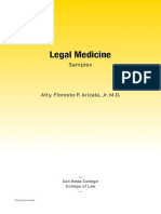 Legal Medicine Final Exam