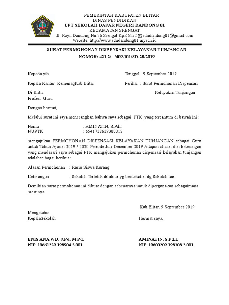 Contoh Surat Pengajuan Dispensasi Kelayakan Tunjangan Dan keamanan siswa menjadi prioritas utama kata Wiku.