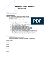 Distributed Control System Operation (Advanced)