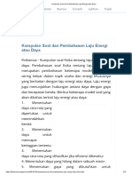 Kumpulan Soal Dan Pembahasan Laju Energi Atau Daya