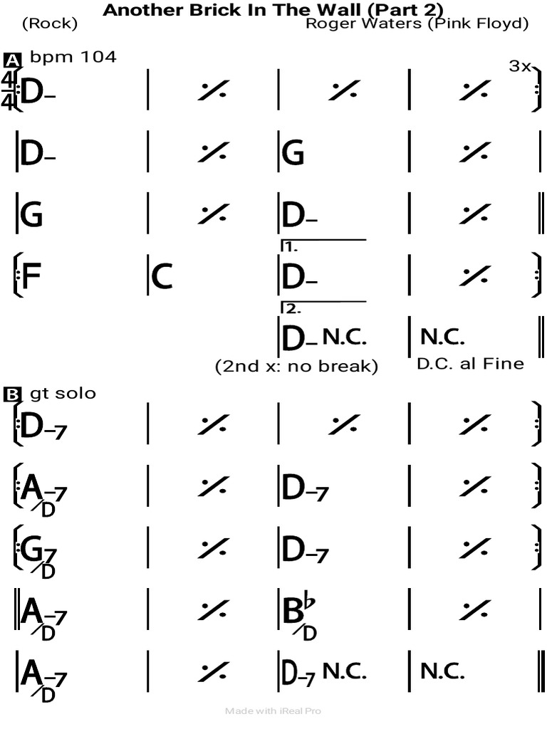 Another Brick in The Wall (Part 2) PDF PDF