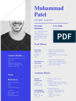 Green and White Two Tone Corporate Resume