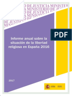 Informe Situación Religiosas 2016