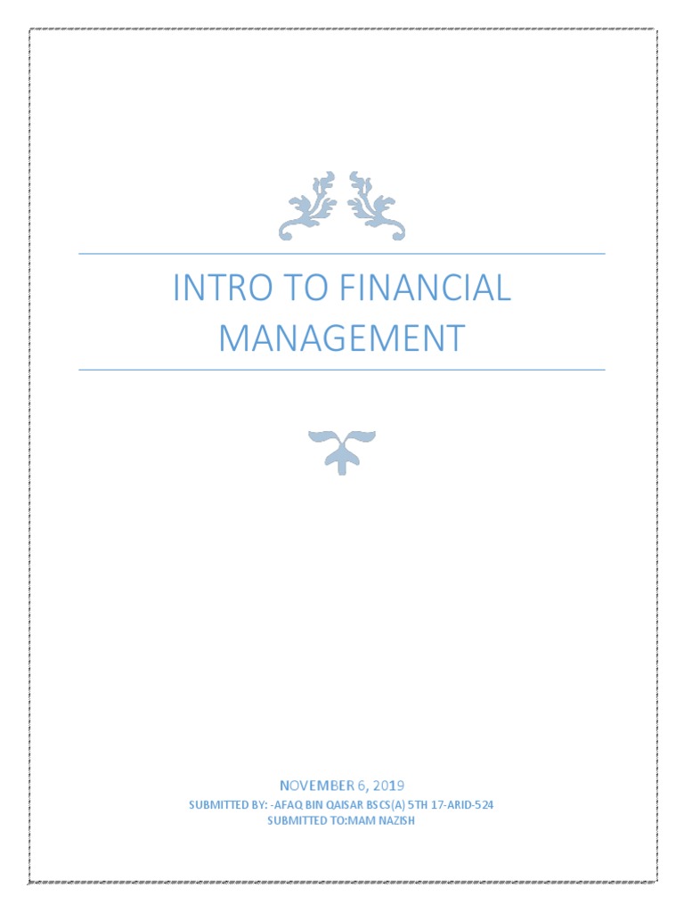 Financial Assignment | PDF
