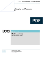 Book Keeping and Accounts Model Answer Series 4 2012