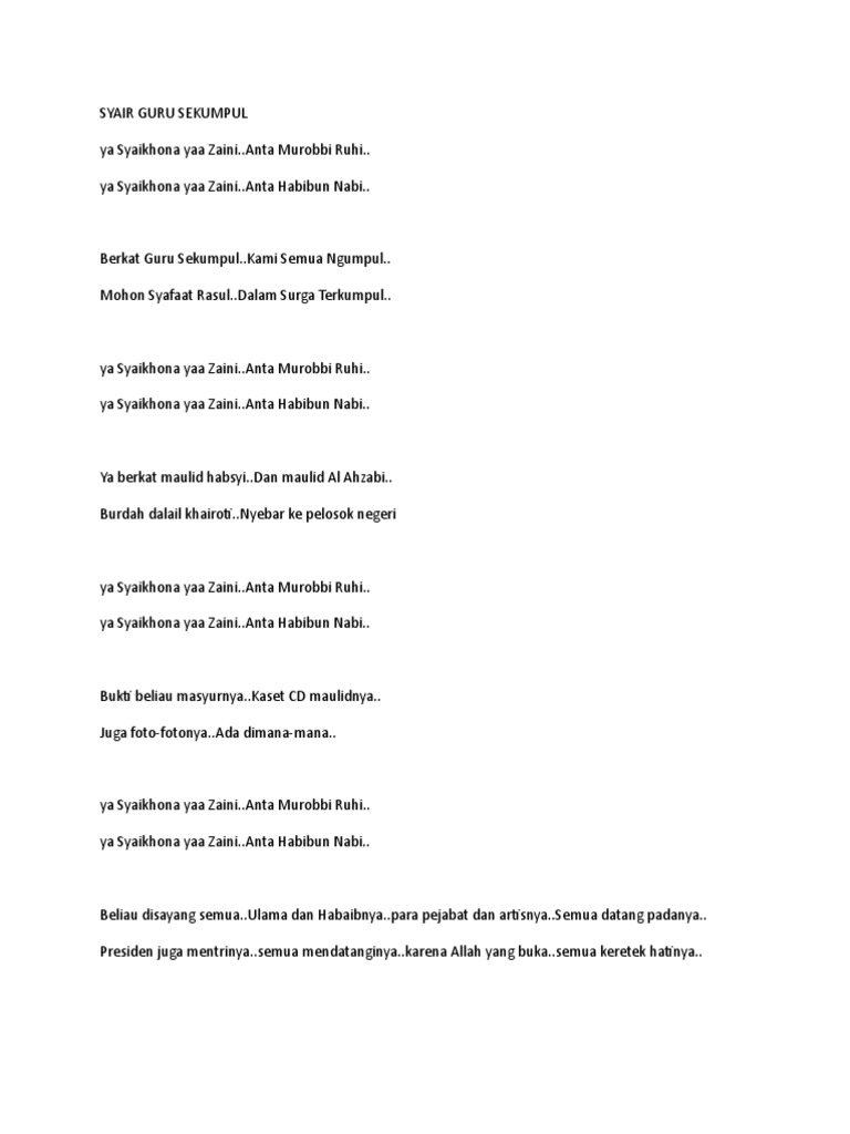 Syair Guru Seku Wps Office