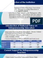 Entrepreneurship Education Towards Missio Et Excellencia