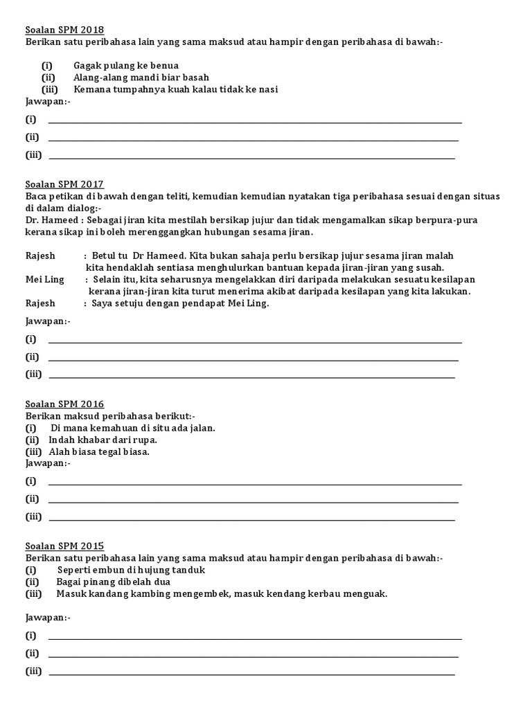 Peribahasa Spm S Pdf