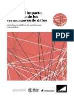 ¿Cuál es el impacto del trabajo de los verificadores de datos en las figuras públicas, las instituciones y los medios?