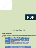 Evaluasi Mutu Emulsi