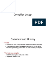 Compiler design overview and history
