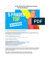 As TOP 5 Frases de Sucesso para Cadastrares No Multinível