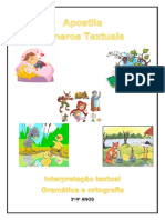 3 e 4 º Anos Apostila Português Gêneros Textuais PDF
