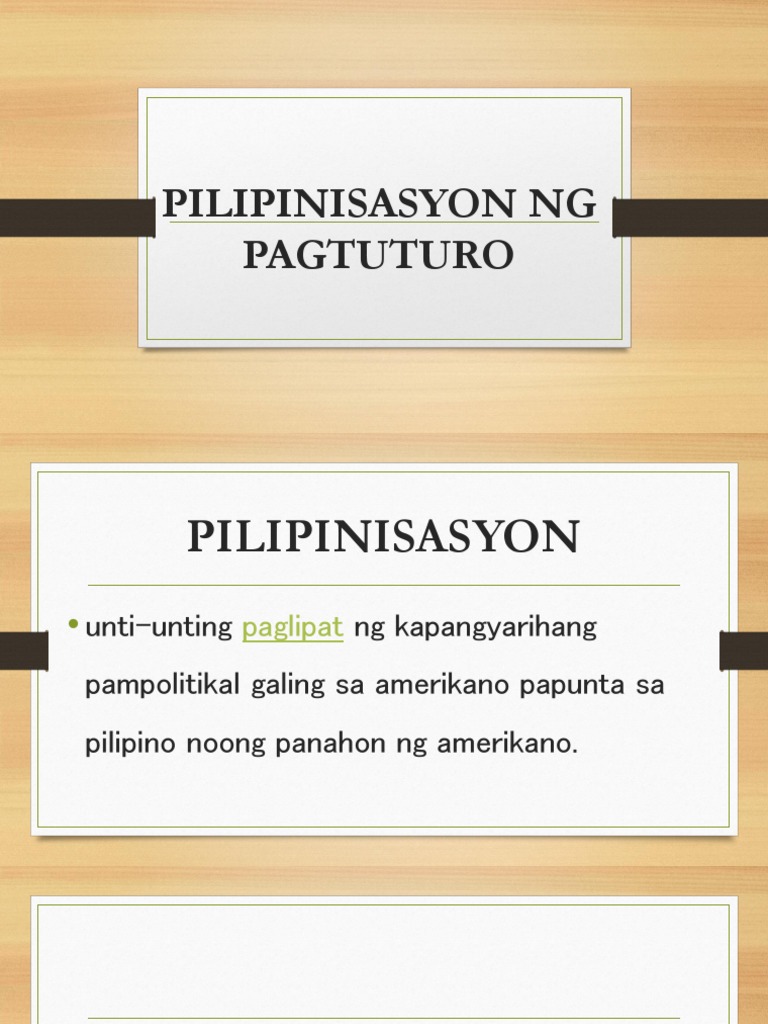 PILIPINISASYON PDF