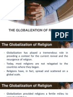 Hands of Are Folded in Prayer Over The Book PowerPoint Templates Widescreen