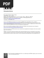 Vesey - Knowledge Without Observation