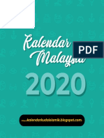 Kalendar Kuda Islamik 2020 PDF