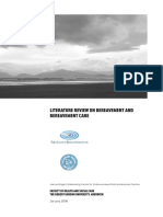Bereavement and Bereavement Care Literature Review PDF