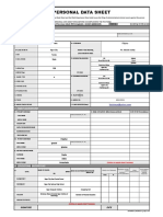 CS Form No. 212 Personal Data Sheet Revised