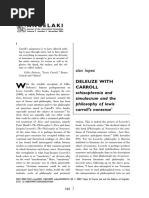 Deleuze With Carroll Schizophrenia