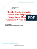 Music Mastering Secrets To Guarantee a “Hit” Sound! - Klein, 2006.pdf