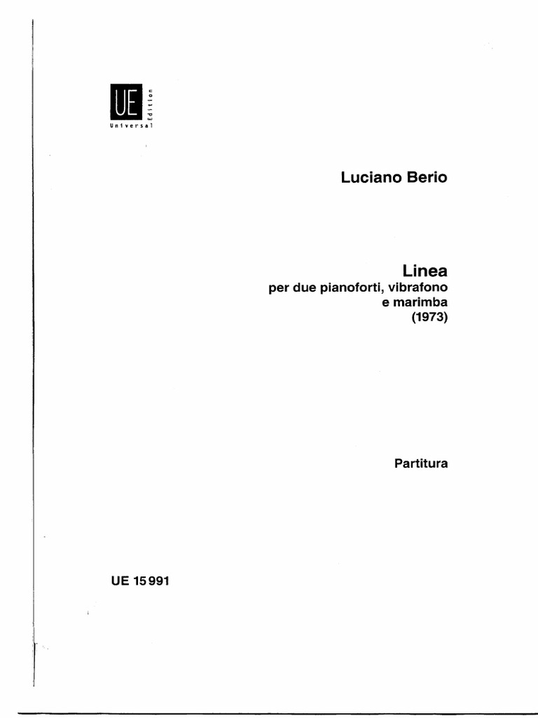 Berio Linea PDF | PDF