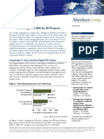 Achieving Fast ROI For BI Projects PDF