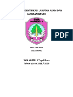 Laporan Indentifikasi Larutan Asam Dan Larutan Basah