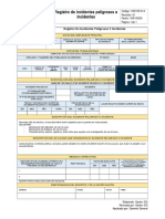 HSE - RE.014 Registro de Incidentes Peligrosos y Incidentes