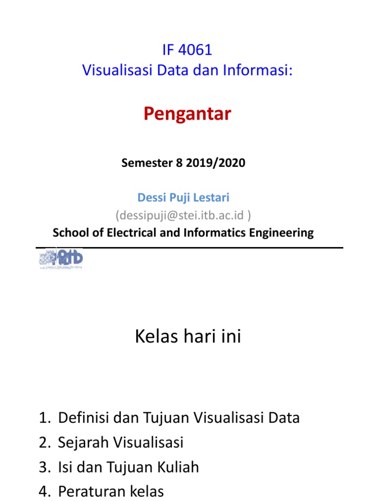 Pengantar Visualisasi Data IF4061 | PDF