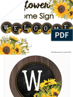 Farmhouse Classroom Decor Welcome Banner