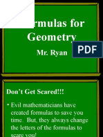 Formulas For Geometry