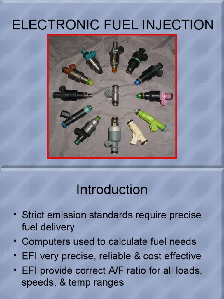 Electronic Fuel Injection