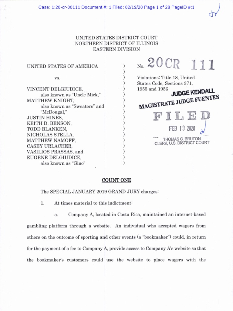 Federal Indictment PDF
