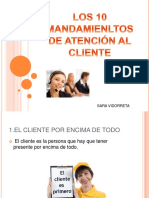 10 Mandamientos de Atencion Al Cliente PDF