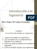 Unidad I. La Función Del Analísis en Ingeniería