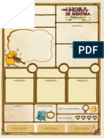 Hora de Aventura RPG - Ficha de Personagem Preenchível - Biblioteca Élfica PDF