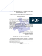Educar Es Enseñar A Indagar La Investigación Como Proceso de Formación PDF