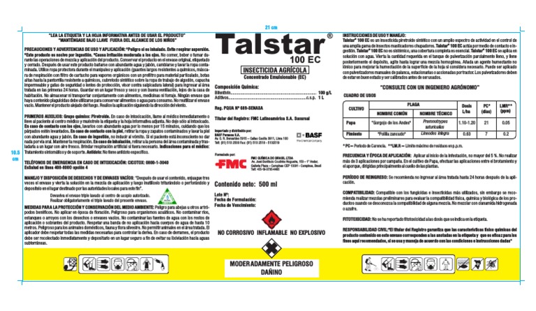 Talstar 100 EC 0,5L Perú | PDF