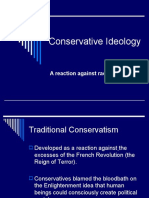 Conservative Ideology: A Reaction Against Radicalism