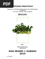 Download Laporan Praktikum Bologi Pengaruh Air Garam Air Cuka Pada Pertumbuhan Kecambah by Eggy Miftah Fadil SN44810205 doc pdf