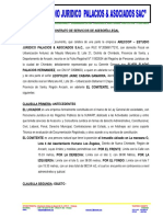 Modelo Contrato de Asesoria y Defensa